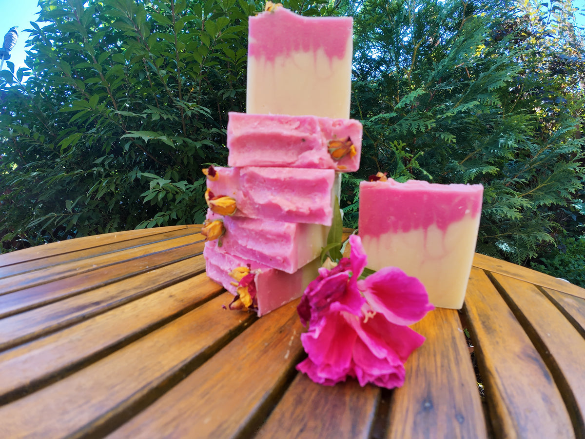 Rose Geranium Bath and Body Soap/Scented