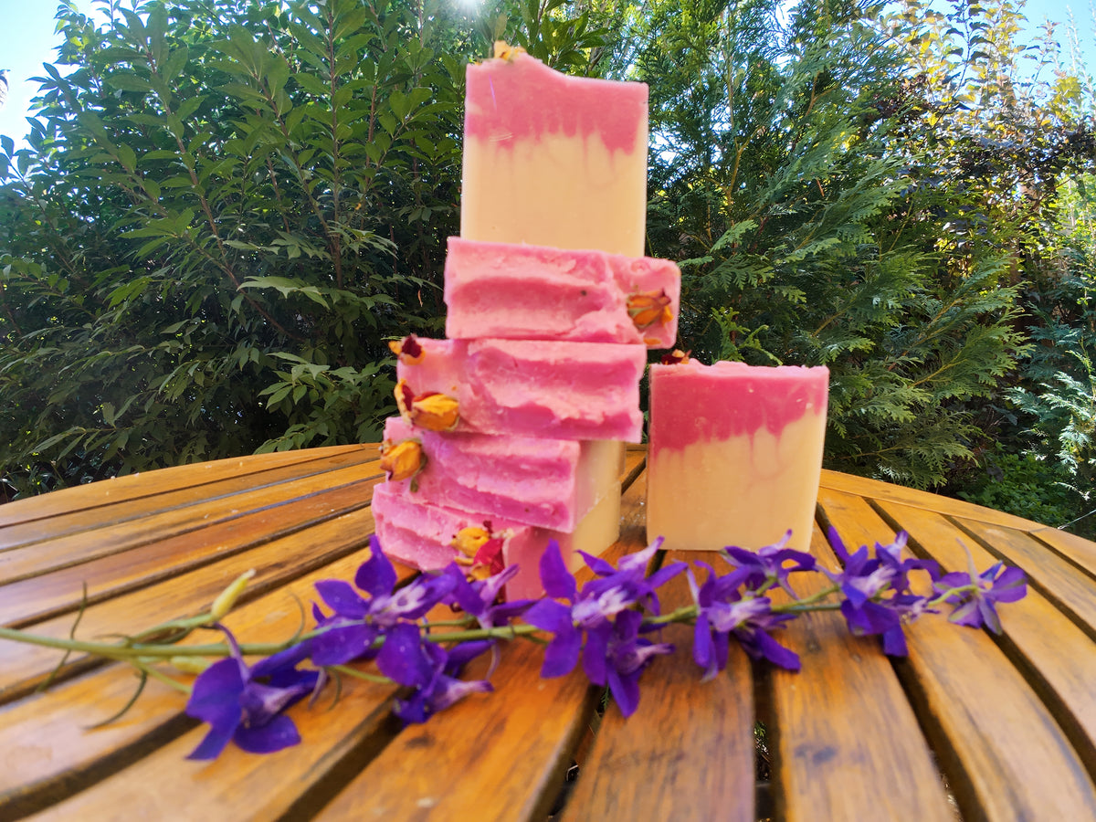 Rose Geranium Bath and Body Soap/Scented