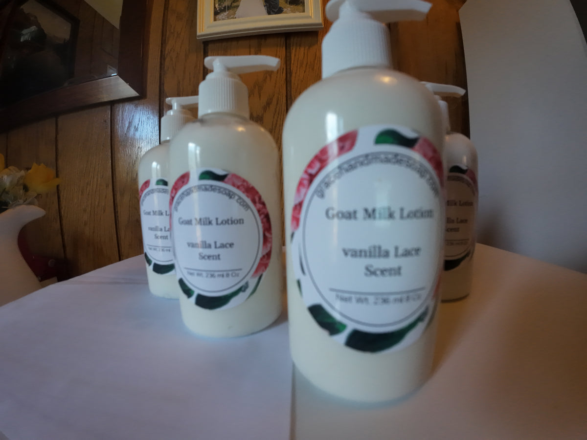 Goat Milk Lotion/ Vanilla Lace Scent